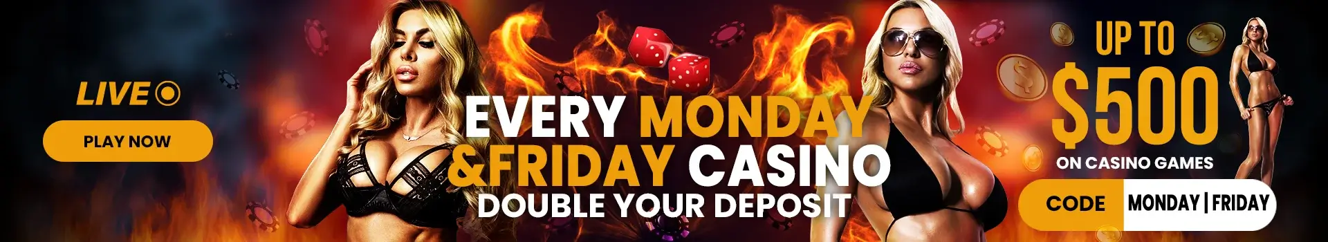 Weekly reload at the nude live casino