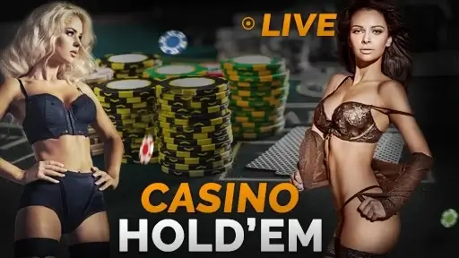Nude dealers on a live poker-style table